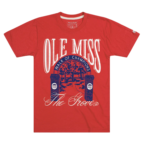 Ole Miss Classic Red Tee Shirt from Homefield Apparel